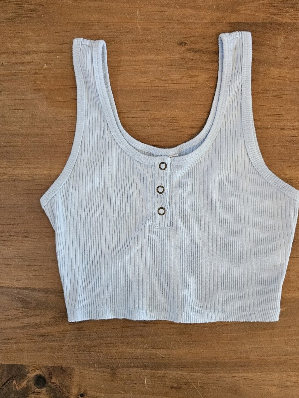 Lot of 3 Stretch Ribbed Crop Tank Tops Size Small - Picture 9 of 12